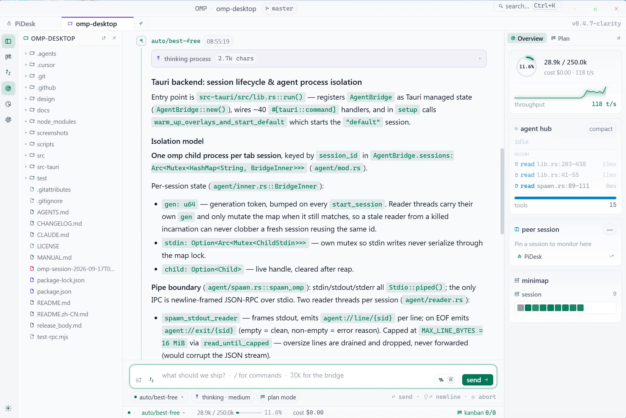 PiDesk Native Desktop GUI Workspace